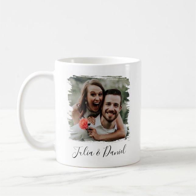 Taza De Café El día de San Valentín de fotografía de pareja per (Izquierda)