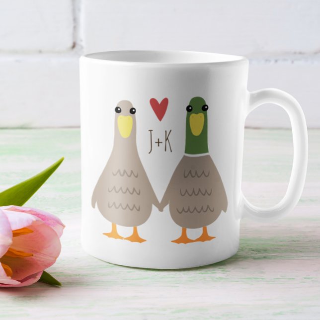 Taza De Café El día de San Valentín de Iniciales Personalizados (Subido por el creador)