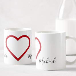 Taza De Café El día de San Valentín de nombre personalizado Kit