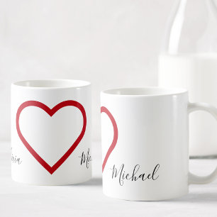 Taza De Café El día de San Valentín de nombre personalizado Kit