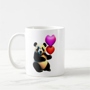Taza De Café El día de San Valentín del Panda de San Valentín y