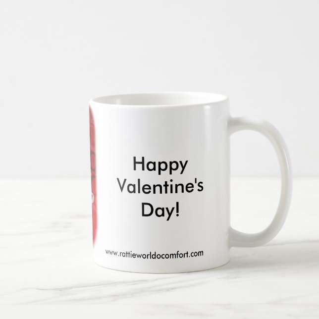 Taza De Café El día de San Valentín feliz Rattie (Derecha)