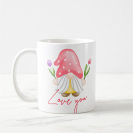 Taza De Café el día de San Valentín gnome personalizado persona