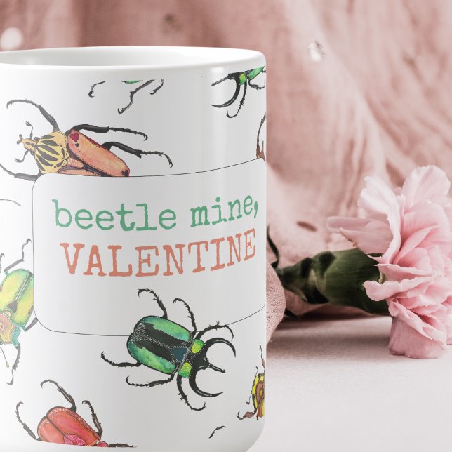 Taza De Café El día de San Valentín Love Bugs (Subido por el creador)