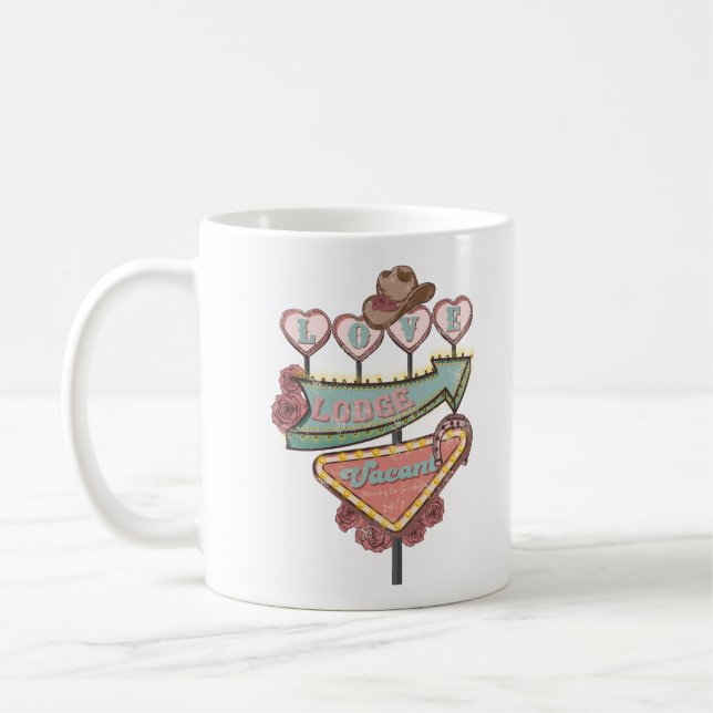 Taza De Café El día de San Valentín Love Lodge (Izquierda)