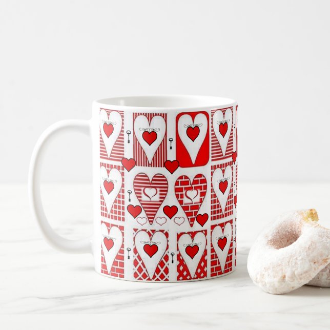 Taza De Café El día de San Valentín Mug Mugs (Con donut)