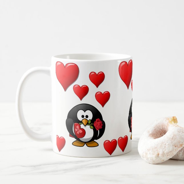 Taza De Café El día de San Valentín Mug Mugs (Con donut)