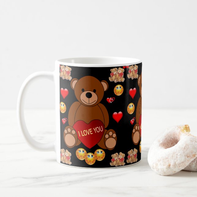 Taza De Café El día de San Valentín Mug Mugs (Con donut)