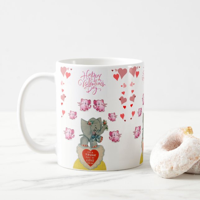 Taza De Café El día de San Valentín Mug Mugs (Con donut)