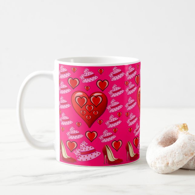 Taza De Café El día de San Valentín Mug Mugs (Con donut)