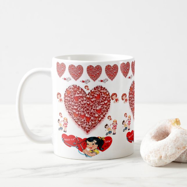 Taza De Café El día de San Valentín Mug Mugs (Con donut)