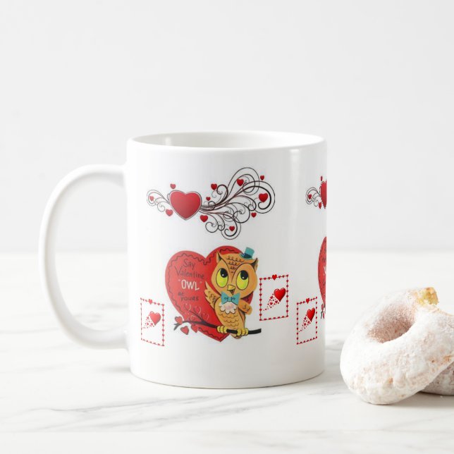 Taza De Café El día de San Valentín Mug Mugs (Con donut)