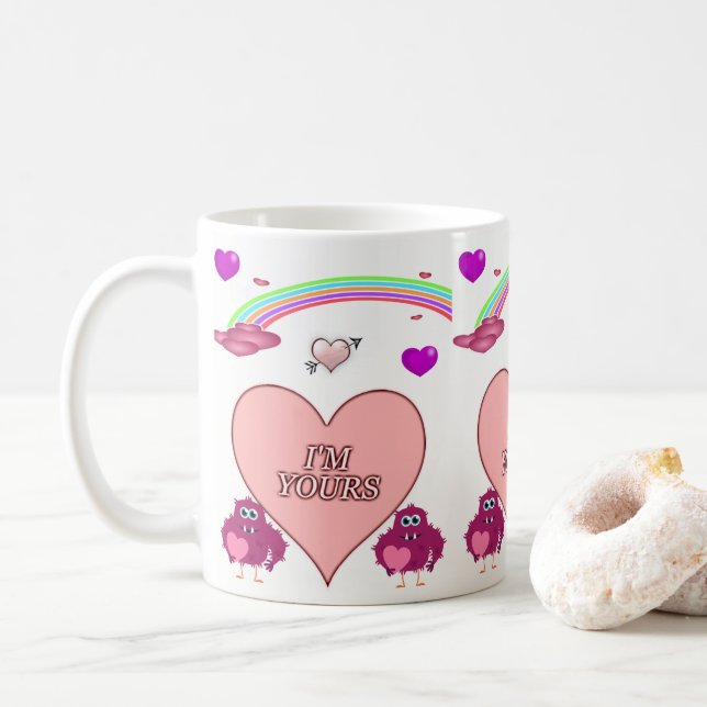 Taza De Café El día de San Valentín Mug Mugs (Con donut)