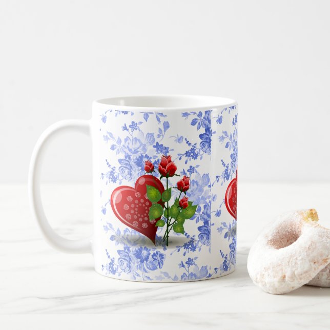 Taza De Café El día de San Valentín Mug Mugs (Con donut)