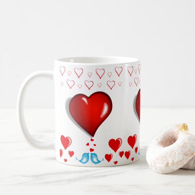 Taza De Café El día de San Valentín Mug Mugs (Con donut)