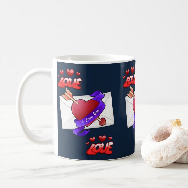 Taza De Café El día de San Valentín Mug Mugs (Con donut)