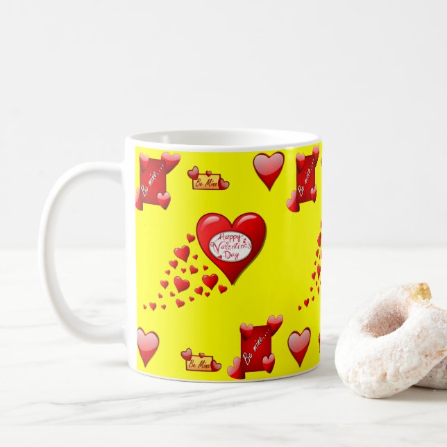 Taza De Café El día de San Valentín Mug Mugs (Con donut)