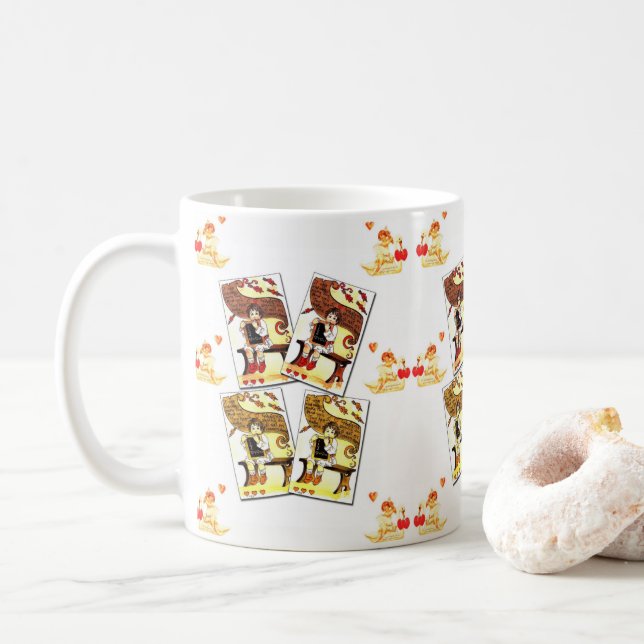 Taza De Café El día de San Valentín Mug Mugs (Con donut)