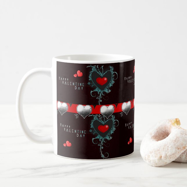 Taza De Café El día de San Valentín Mug Mugs (Con donut)