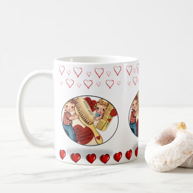 Taza De Café El día de San Valentín Mug Mugs (Con donut)