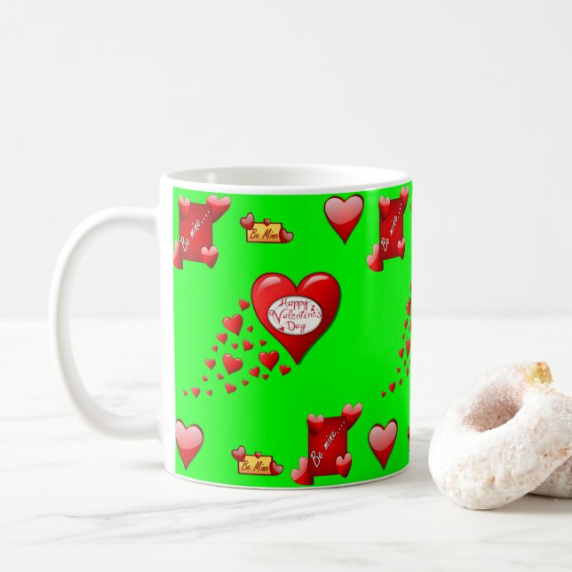 Taza De Café El día de San Valentín Mug Mugs (Con donut)
