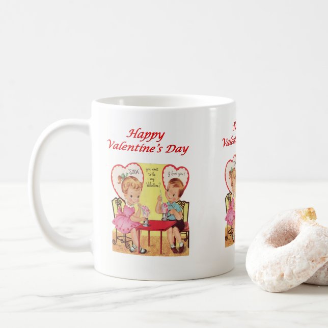Taza De Café El día de San Valentín Mug Mugs (Con donut)