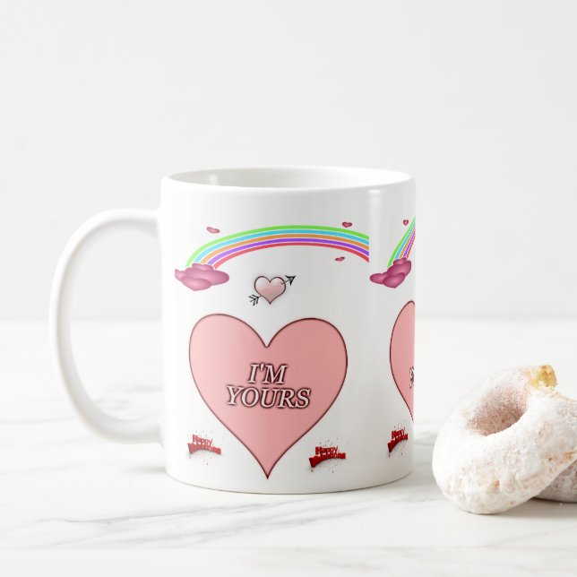 Taza De Café El día de San Valentín Mug Mugs (Con donut)