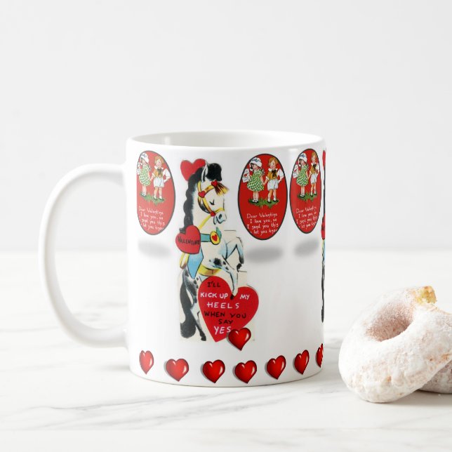 Taza De Café El día de San Valentín Mug Mugs (Con donut)