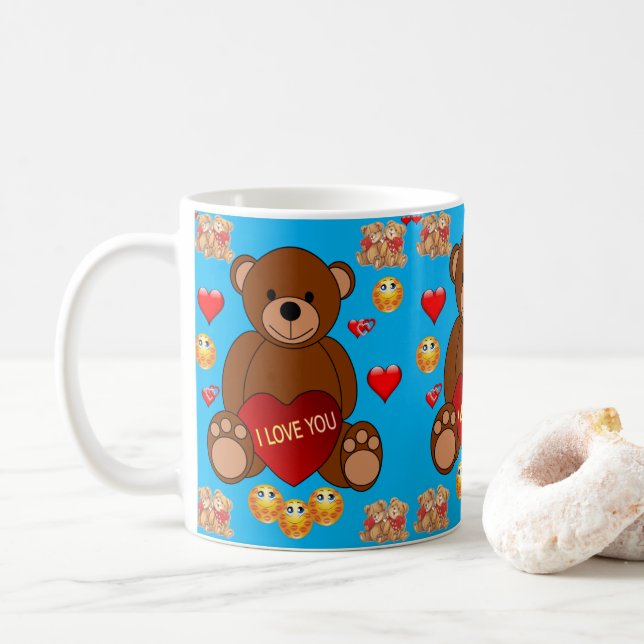 Taza De Café El día de San Valentín Mug Mugs (Con donut)