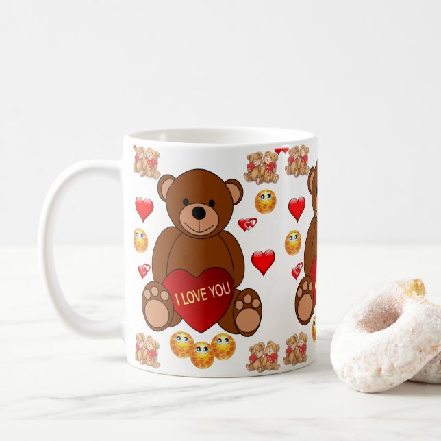 Taza De Café El día de San Valentín Mug Mugs (Con donut)