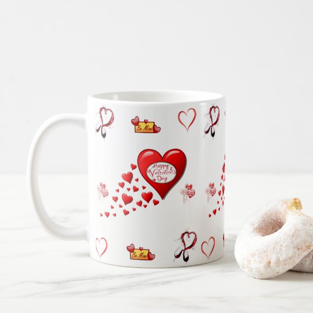 Taza De Café El día de San Valentín Mug Mugs (Con donut)