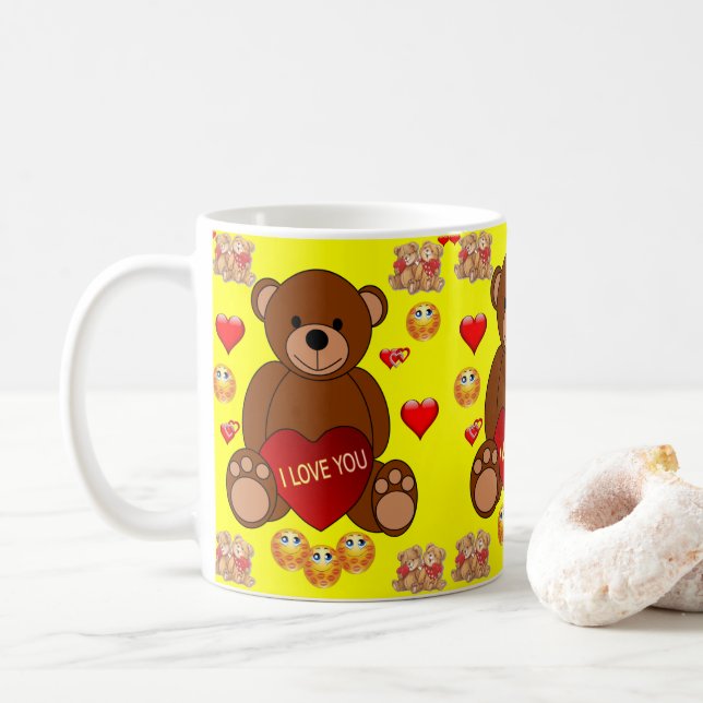 Taza De Café El día de San Valentín Mug Mugs (Con donut)