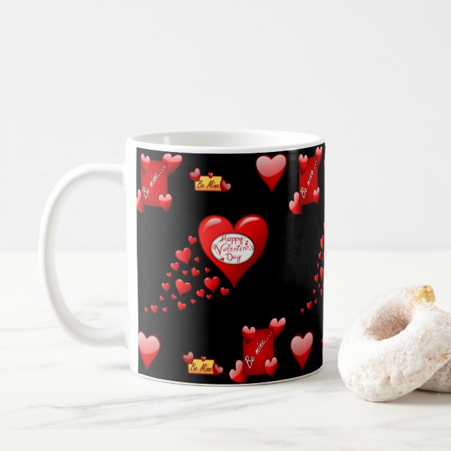 Taza De Café El día de San Valentín Mug Mugs (Con donut)