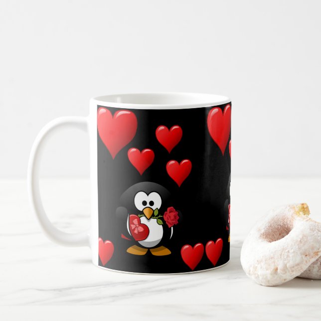 Taza De Café El día de San Valentín Mug Mugs (Con donut)