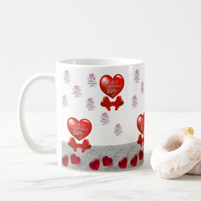 Taza De Café El día de San Valentín Mug Mugs (Con donut)