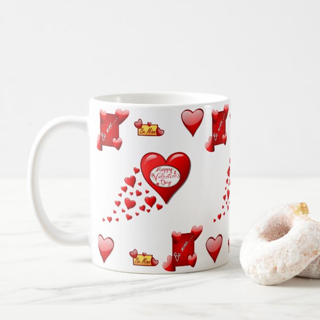 Taza De Café El día de San Valentín Mug Mugs (Con donut)