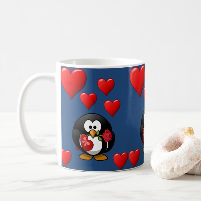Taza De Café El día de San Valentín Mug Mugs (Con donut)