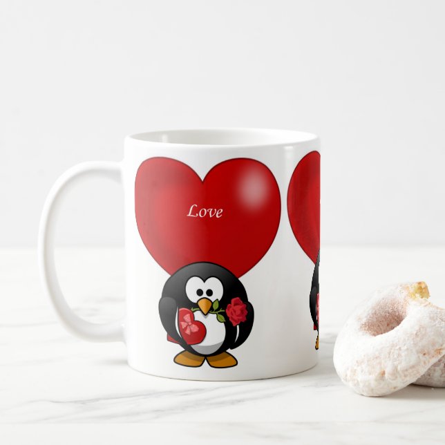 Taza De Café El día de San Valentín Mug Mugs (Con donut)