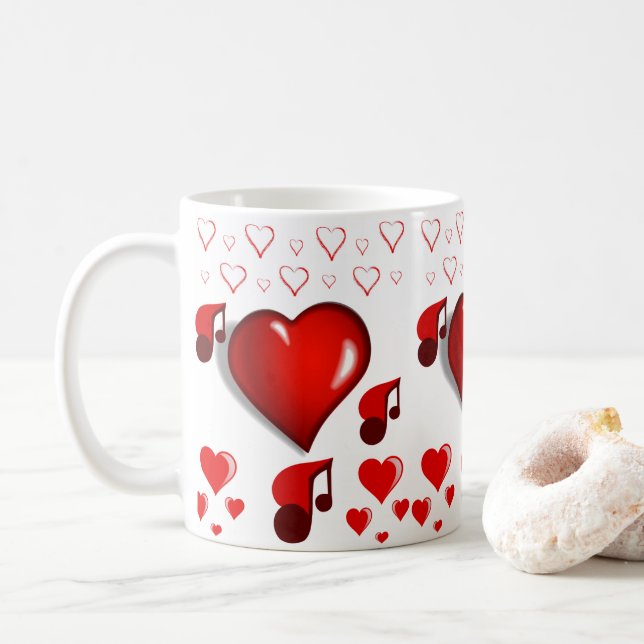 Taza De Café El día de San Valentín Mug Mugs (Con donut)