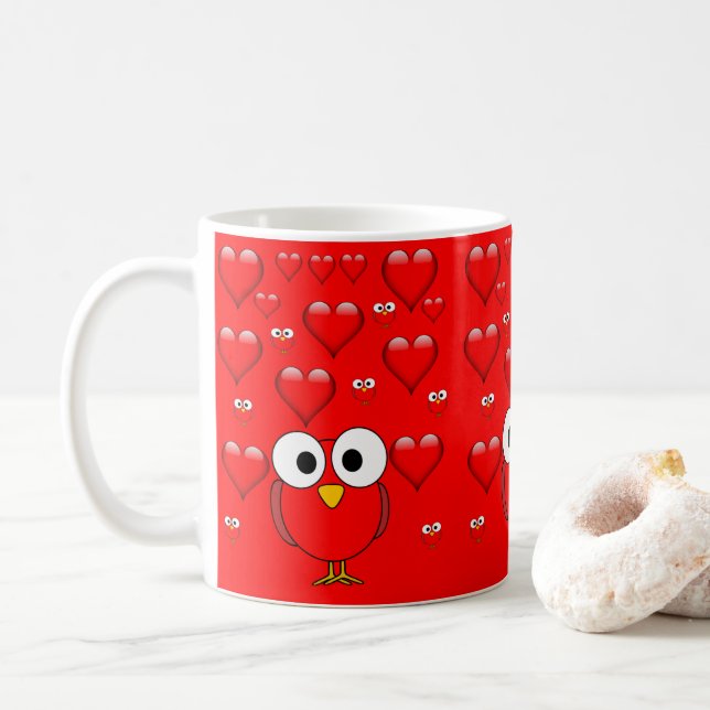 Taza De Café El día de San Valentín Mug Mugs (Con donut)