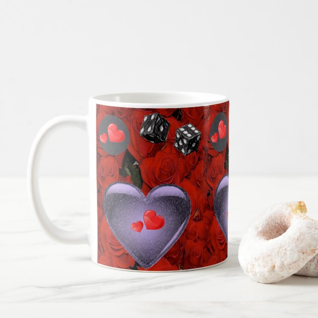 Taza De Café El día de San Valentín Mug Mugs (Con donut)