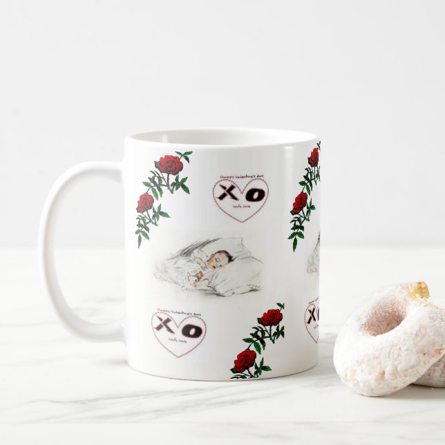 Taza De Café El día de San Valentín Mug Mugs (Con donut)