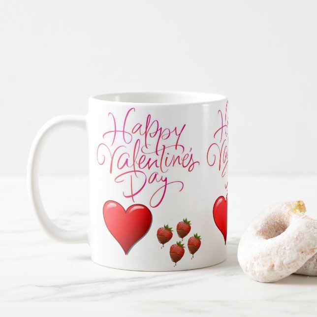Taza De Café El día de San Valentín Mugs (Con donut)