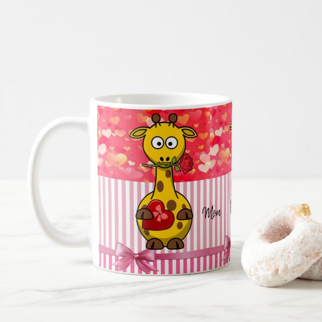 Taza De Café El día de San Valentín Mugs (Con donut)