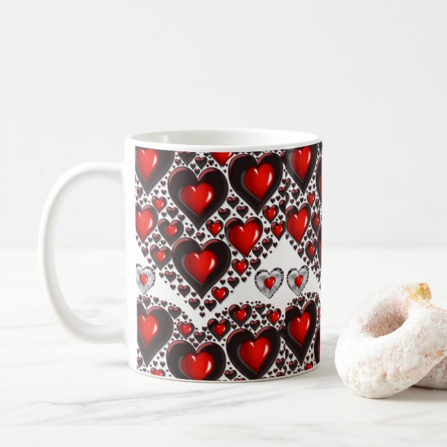 Taza De Café El día de San Valentín Mugs (Con donut)