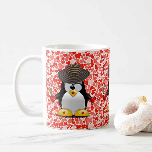 Taza De Café El día de San Valentín Mugs (Con donut)