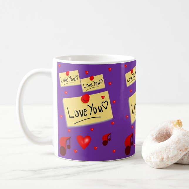 Taza De Café El día de San Valentín Mugs (Con donut)