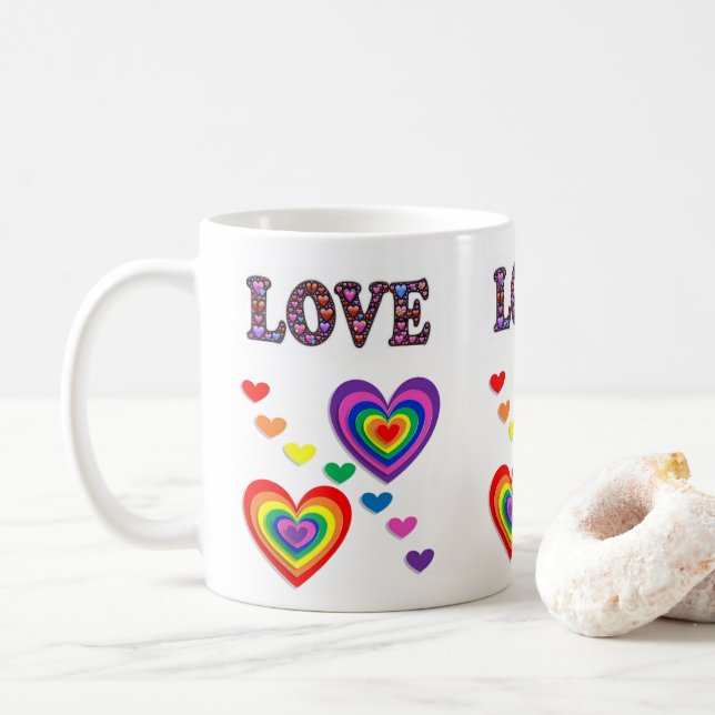 Taza De Café El día de San Valentín Mugs (Con donut)