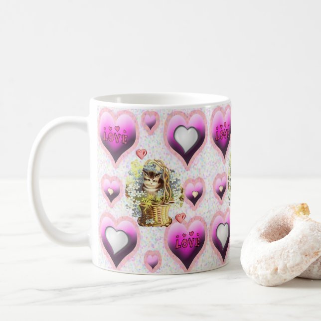 Taza De Café El día de San Valentín Mugs (Con donut)