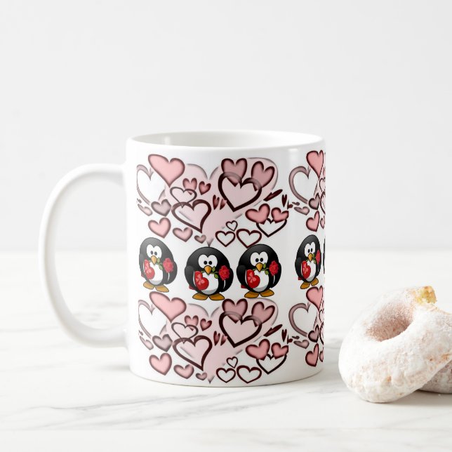 Taza De Café El día de San Valentín Mugs (Con donut)